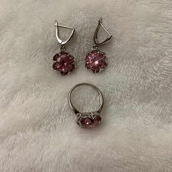 Flower jewelry set - Picture 1 of 8